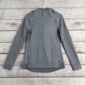 REI Screeline Pullover Hoodie Sweatshirt Women's Size XS Gray Scuba Hood